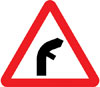 Junction on right bend ahead